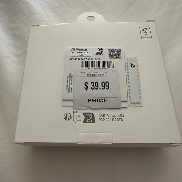 Mango Transparent Bead Earrings, New in Box - Picture 4 of 4